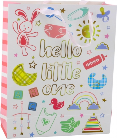 Darilna vrečka za dojenčka Hello Little One 32 × 26 × 10 cm