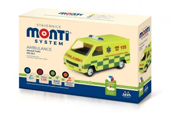 Gradbeni komplet Monti System MS 06.1 Ambulanca Renault Trafic 1:35