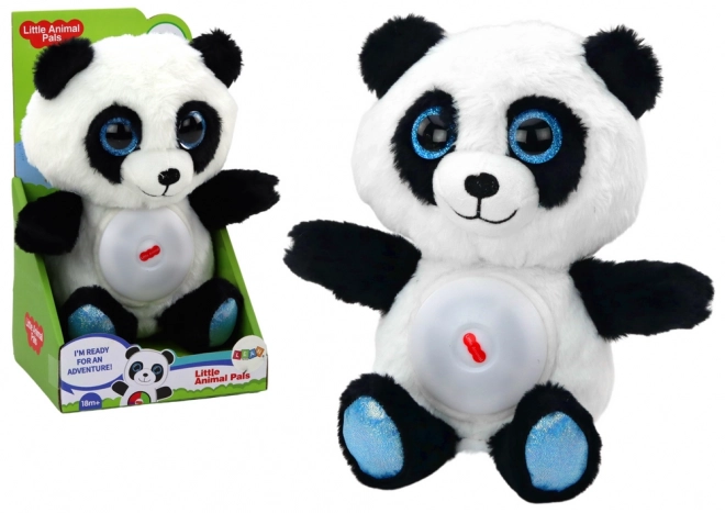 Plišasta panda z nočno lučko in uspavankami 30 cm