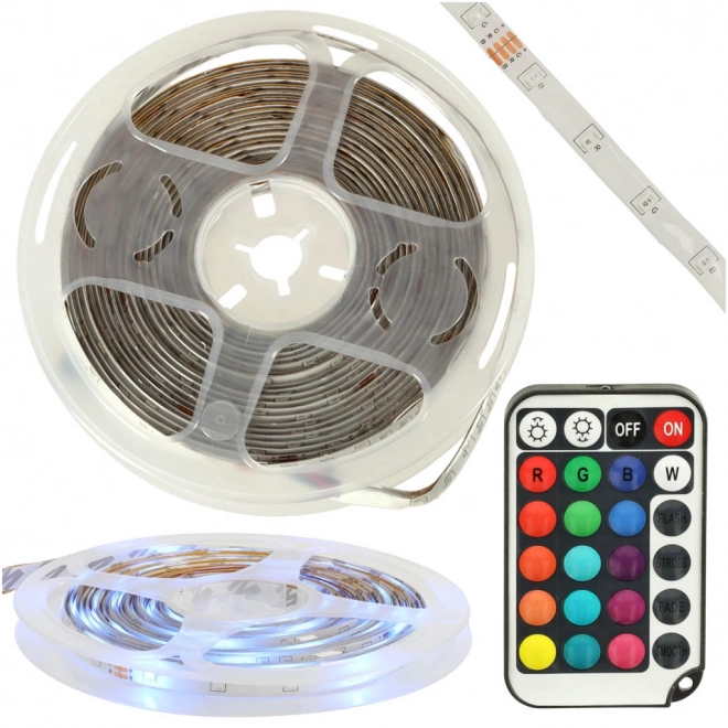 Vodoodporni LED trak RGB s krmilnikom 5m