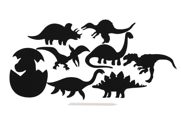 Slika za praskanje 9 kosov mavrični dinozaver 13-15cm v vrečki