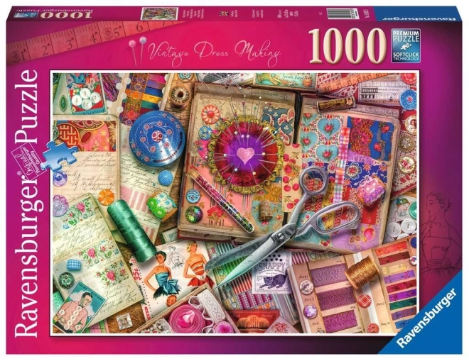 Ravensburger puzzle Visoka krojaška delavnica 1000 kosov