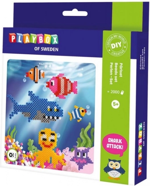 Likalne perlice komplet Podvodni svet 2000 kosov PLAYBOX