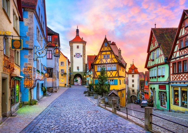 Sestavljanka Staro mesto Rothenburg v Nemčiji 1000 koščkov