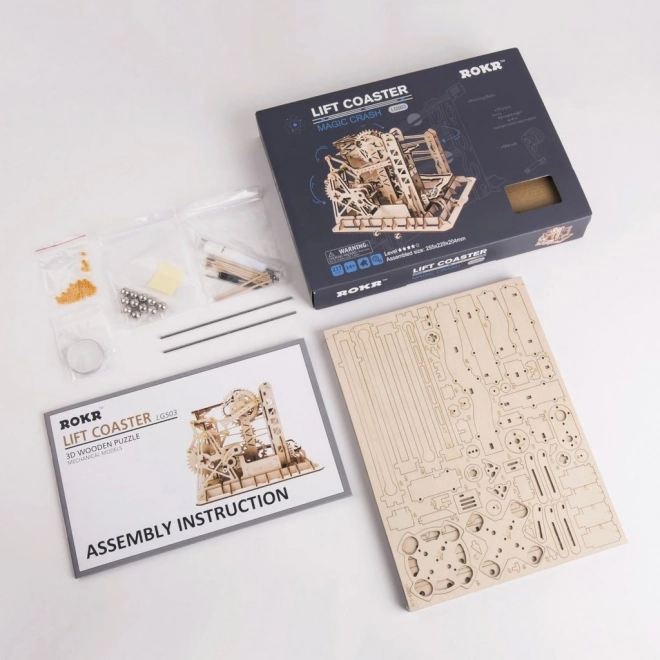 Kroglična steza Marble Explorer - 3D lesena sestavljanka