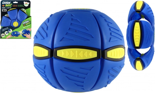DiskŽoga plastična modra 22 cm – vrzi kot disk, ujemi kot žogo