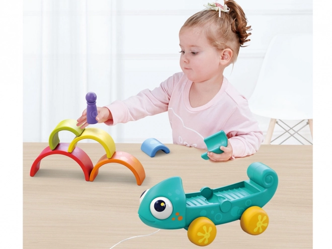 Barviti kameleon igrača montessori 18m+