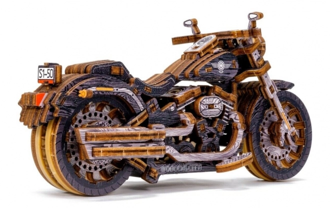 WOODEN CITY 3D sestavljanka Motorno kolo Cruiser Omejena izdaja 168 kosov
