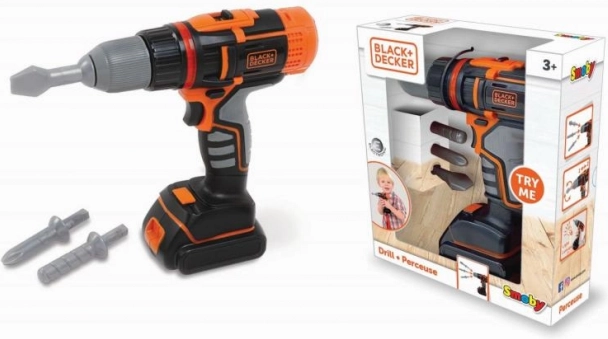 Otroški električni vrtalnik in vijačnik BLACK+DECKER od Smoby