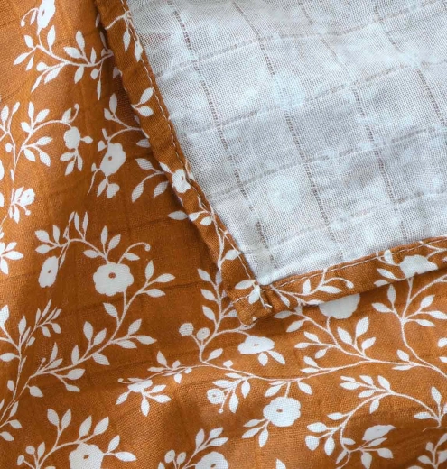 Muslin velika brisa XL blossom – Karamel