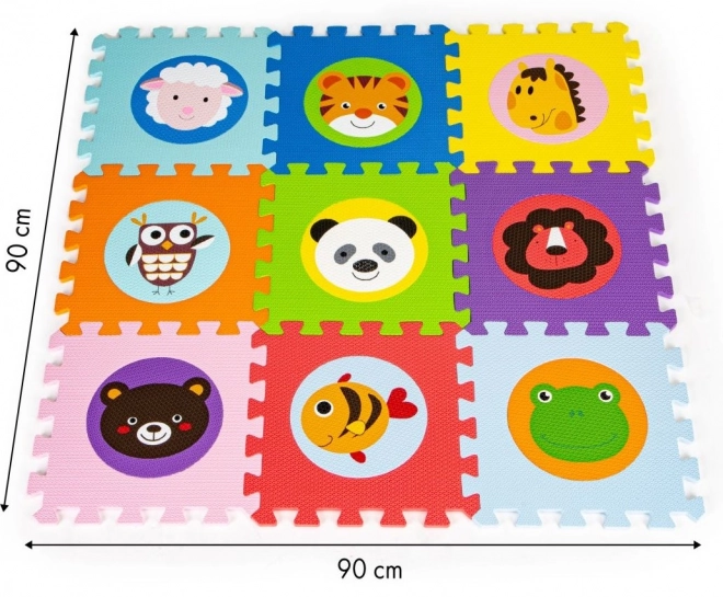ECOTOYS Pene puzzle Živalske glavice (29x29)