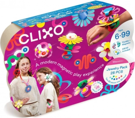 Clixo Jewelry Pack Kreativni paket kock za izdelavo nakita - 28 kos