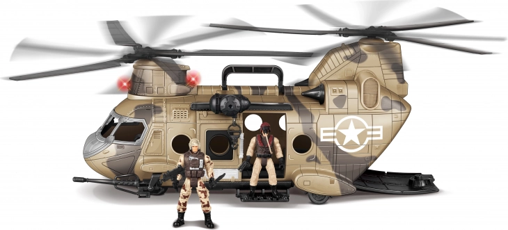 Helikopter s figurami in učinki 50 cm