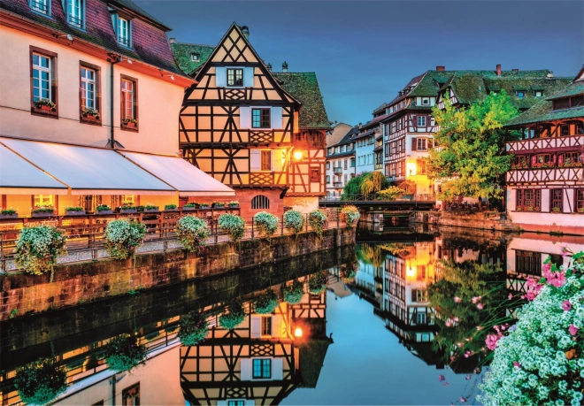 puzzle 500 compact – staro mesto v Strasbourgu