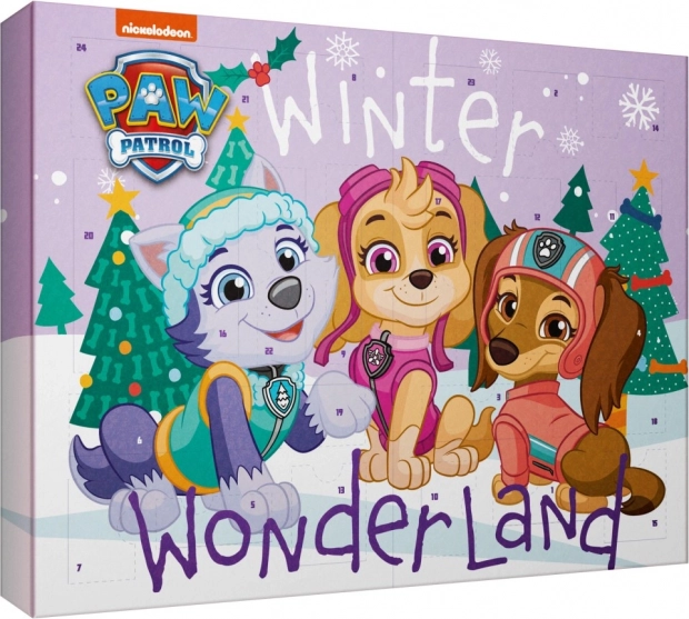 Adventni koledar Tačke na patrulji Winter Wonderland – kozmetika za deklice