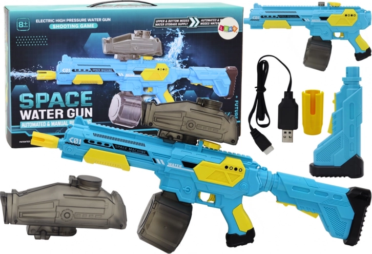 Akumulatorska vodna pištola M416, modro‑rumena
