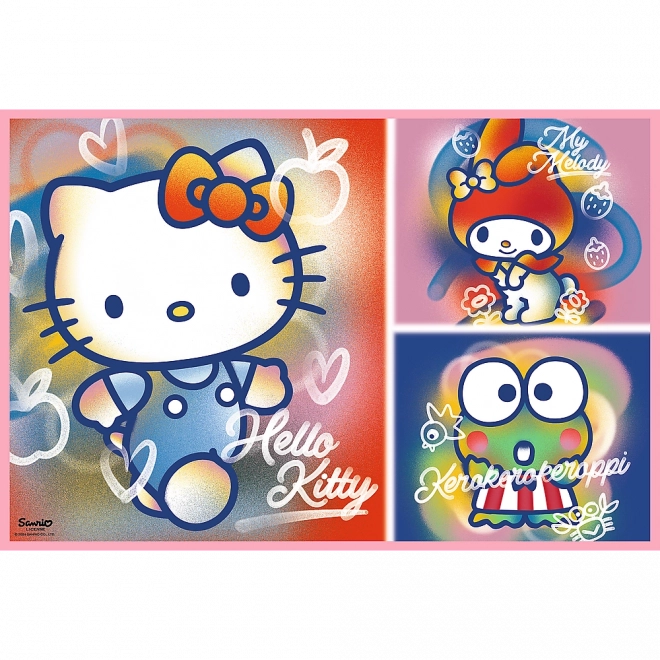 Sestavljanka 2x200 Hello Kitty in prijatelji