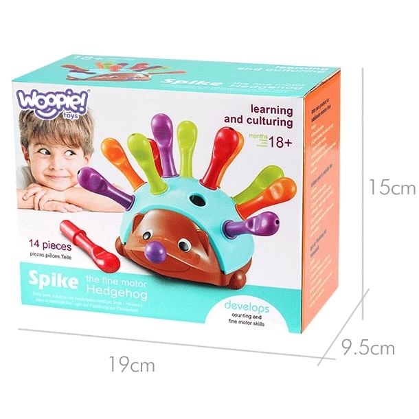 Woopie izobraževalna igra ježek sorter Montessori 4v1