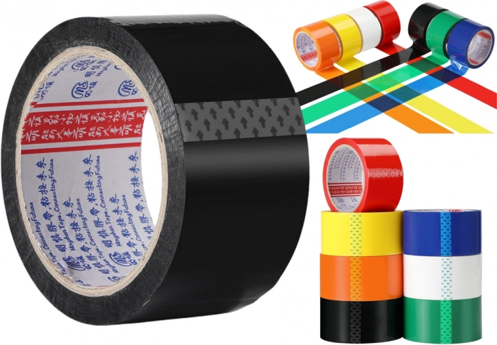 črni akrilni lepilni trak za pakiranje 48 mm x 50 yd