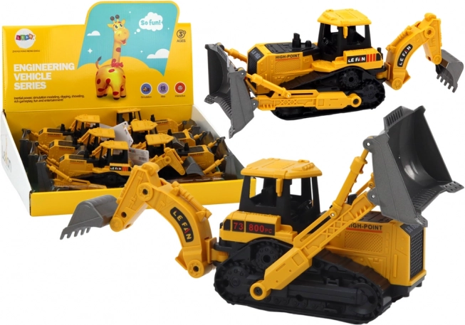 Caterpillar bager Gradbeno vozilo 2 žlici rumena