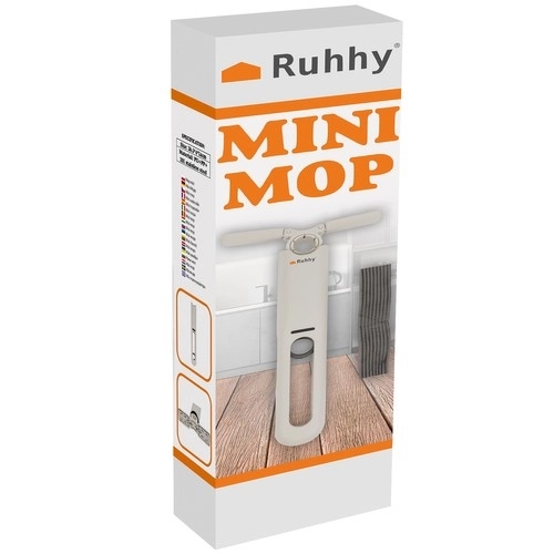 Kompaktni mini mop z nadomestnimi čistilnimi glavami