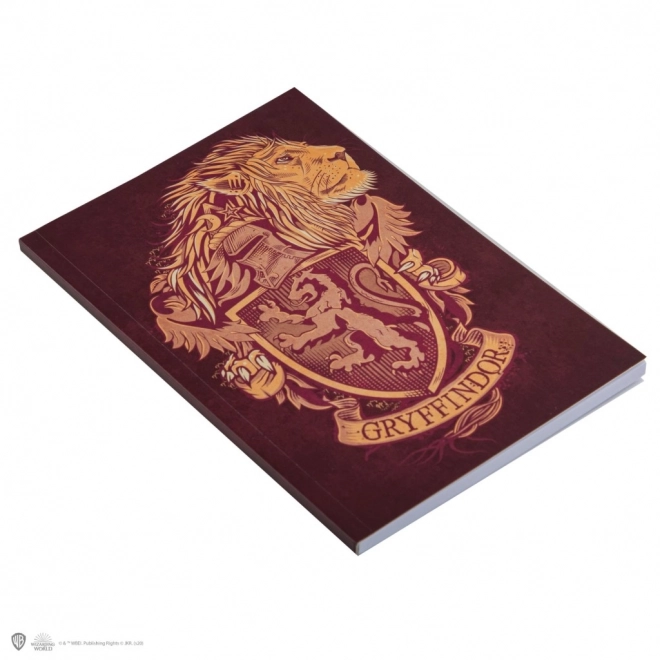 Harry Potter črtast zvezek Gryffindor
