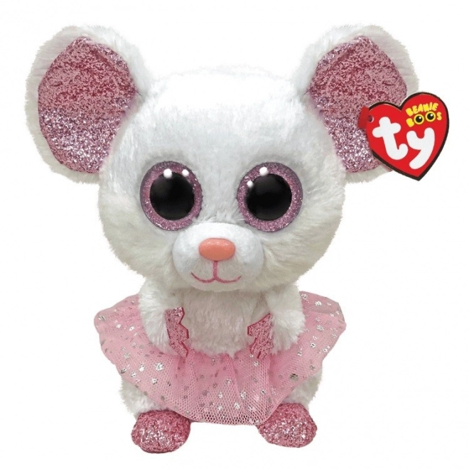 Maskota Ty, bela baletka - Nina 24 cm