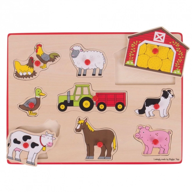 Vstavljanke kmetija Bigjigs Toys