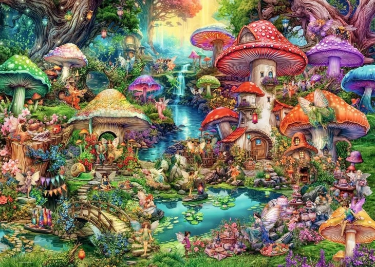 Ravensburger sestavljanka Gobarska Vasica 1000 kosov