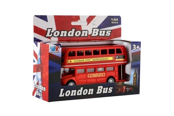 Rdeči londonski dvonadstropni avtobus 12 cm