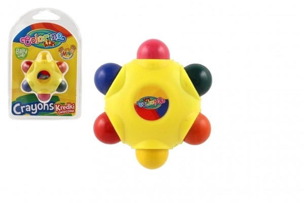 Voskovke barvice zvezda 6 barv 6cm na kartici