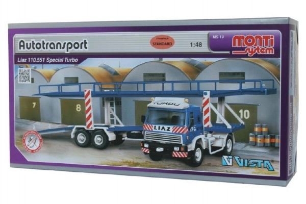 Komplet Monti System MS 19 Avtotransport Liaz 1:48 v škatli 31,5x16,5x7,5cm