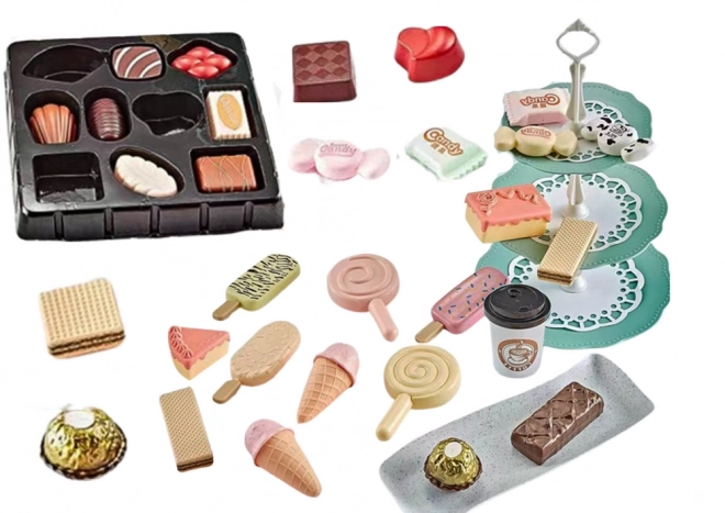 Set slaščic Kavarna Set Figurice Kavni torta 50 kos.