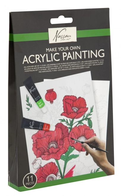 Akrilni slikarski set - 4 različni motivi