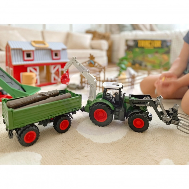 Komplet kmetijskih strojev traktor mini farma WOOPIE