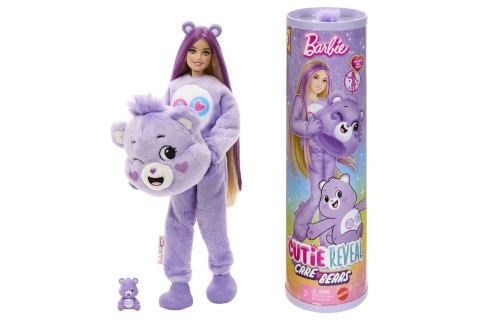 Barbie Cutie Razkritje Care Bears v vijolični barvi