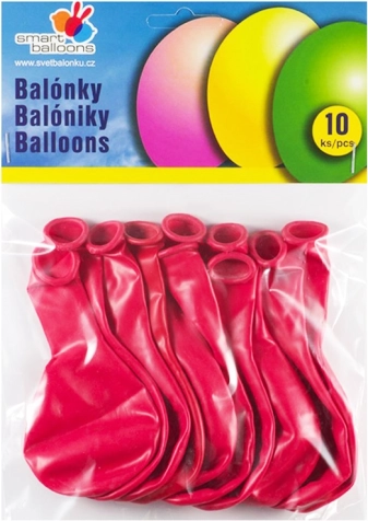 Rdeči napihljivi balončki 26 cm - komplet 10 kosov
