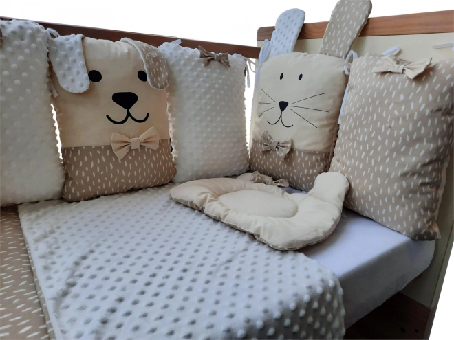 Komplet za posteljico Sleep Guardian 12-delni bež