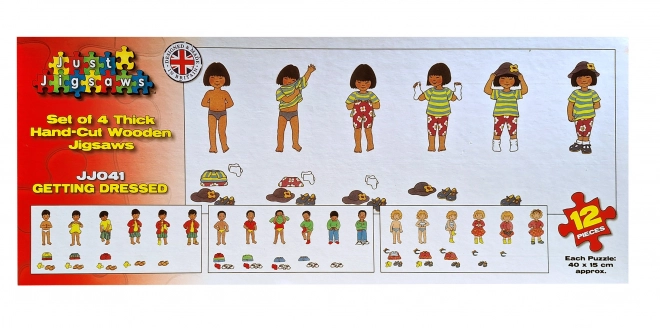 Just Jigsaws Obleka - lesene sestavljanke za otroke