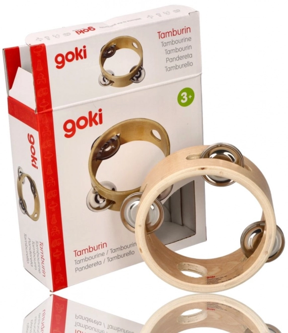 Tamburin Goki s 3 čineli brez membrane