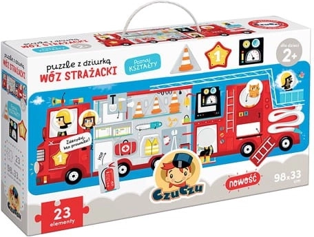 CzuCzu Puzzle z odprtino Gasilsko vozilo