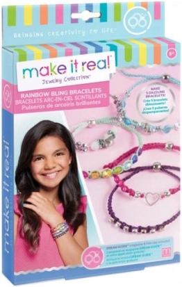 Komplet za izdelavo zapestnic Rainbow Bling – MAKE IT REAL