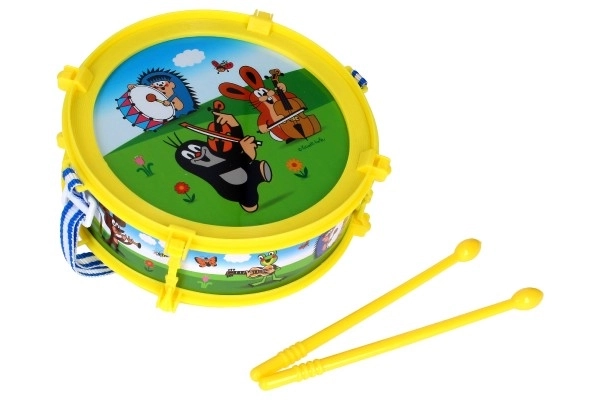 Krtek/Krtkov boben plast 20cm + 2 palčki v škatli