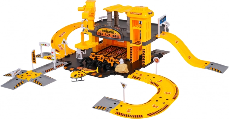 Dvonadstropno parkirišče z gradbiščno cono