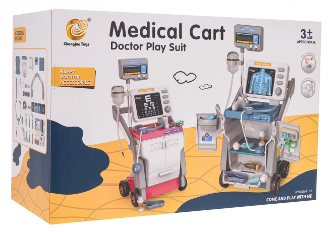 Medicinski komplet z EKG + dodatki Modra