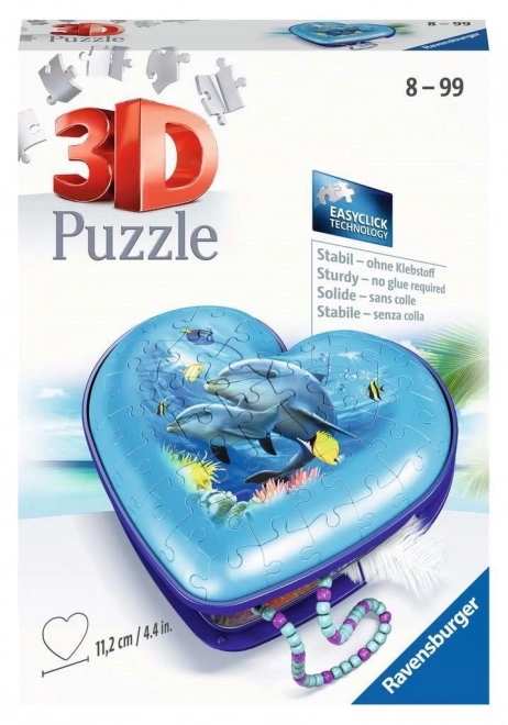 Ravensburger 3D puzzle Srca Podvodni svet 54 delov