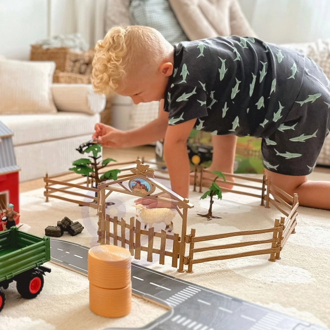 Komplet kmetijskih strojev traktor mini farma WOOPIE