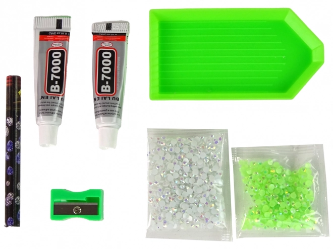 Kreativni DIY set kristalni severni jelen obesek 3D bel