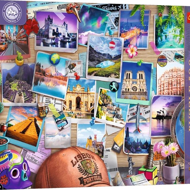 Puzzle TREFL Premium Plus Čajni čas: Spomini s Potovanj 500 Kosov