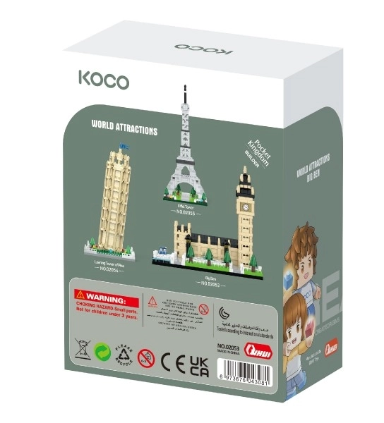 Gradbeni komplet KOCO Big Ben 523 delov